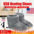 thumbnail image 2 of Puntoco Women Winter Boots Clearanc Men Women Winter Plush Elactric Interface Hiding Washable Usb Charger Boot Shoes Gray, 2 of 9