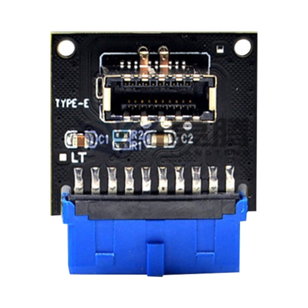 Ndcxsfigh Cabezal Interno USB 3.0 19 Pines A USB 3.1 3.2 Tipo C Clave A Adaptador 20 Pines