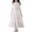 Beige, variant on Wdgfv Girls Spring Dresses Ruffled Tiered Adjustable Strap Midi Dress Juniors Casual Formal Sundress Beige 8-9 Years