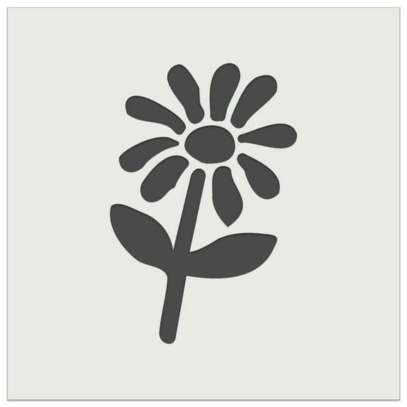 Daisy Flower Sketch DIY Cookie Wall Craft Stencil - 5.5 Inch