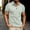 Gray, variant on Mens Casual Short Sleeve Golf Henley Shirts Stylish Men Dress Tshirts Business Guys Summer Tops Clothing Regular Fit