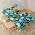 thumbnail image 3 of LightBlue Lemon Fruits DarkBlue Pattern Rectangle Tablecloth 60"x120",Waterproof Polyester Rectangle Table Cloth, Wipeable Spillproof Polyester Tablecloth for Dining, Camping, Indoor and Outdoor, 3 of 6