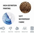 thumbnail image 7 of 4PCS Brown Leopard Print Shower Curtain Set, Panthera Cheetah Print African Wild Safari Animal Skin Women Girls Bathroom Decor, Waterproof Fabric Shower Curtain Non-slip Bath Mat Toilet Rug, 7 of 7