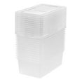 thumbnail image 6 of IRIS USA 12 Pack 6qt Plastic Storage Bin Tote Organizing Container with Latching Lid, Shoe Box, Clear, 6 of 7