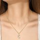 thumbnail image 3 of Collar Letra Inicial Collares Alfabeto para Mujeres y Plata Letra Inicial para Mujeres Niñas Collar Collar Colgante Collares y Colgantes, 3 of 3