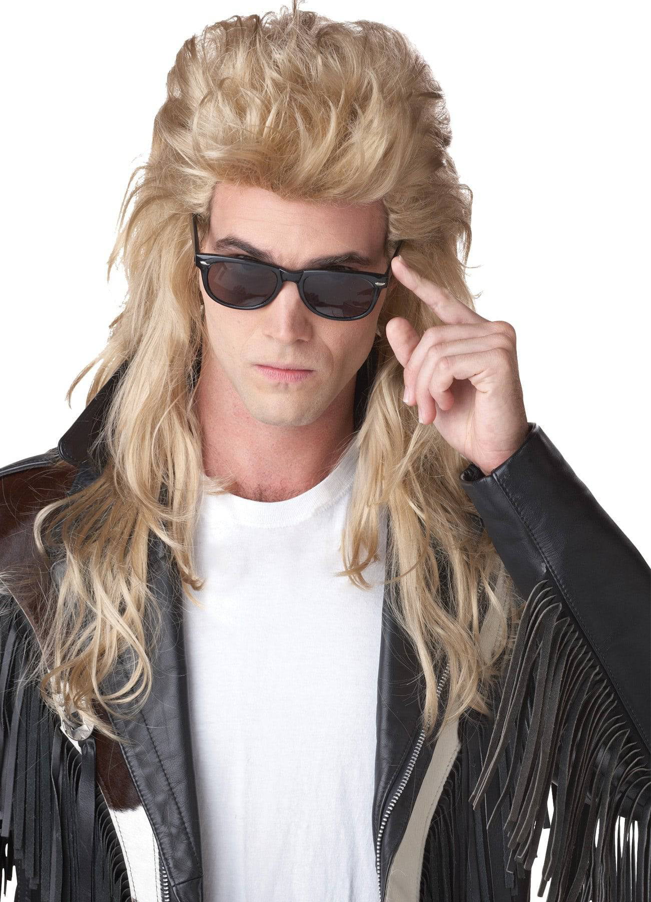 California Costumes Men's 80s Metal Rock Mullet Theme Party Wig, One Size -  Walmart.com