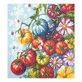 thumbnail image 6 of Yayeee Magnetic Dishwasher Cover for The Front Decoration Home Kitchen Machine Sticker Protector, Blue Floral Tomatoes, 6 of 6