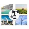 thumbnail image 4 of 3 Cups Wind Speed Sensor, DC9 To 30V Sturdy Structure Waterproof 0 To 5V Output Anemometer  for Industry and Agriculture, 4 of 7