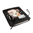 thumbnail image 2 of HELLHERO Cat Milk Tea Pattern Design Zipper Bag, 1pcs Polyester Washable Easy Carry Book Case for Travel, 11.42 x 8.66 Inch, 2 of 8