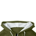 thumbnail image 5 of Dagegui Hooded Sweatshirt for Men 1/4 Zip Up V-Neck Hoodie Stylish Elbow Patch Pullover Fleece Long Sleeve Tops with Pocket Army Green XXXL, 5 of 7