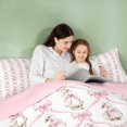 thumbnail image 4 of Erosebridal Duck Twin Comforter Sets for Girls, Pink Bows Bedding Set, Pink Reversible 2-Piece 1 Comforter and 1 Pillowcase, 4 of 6