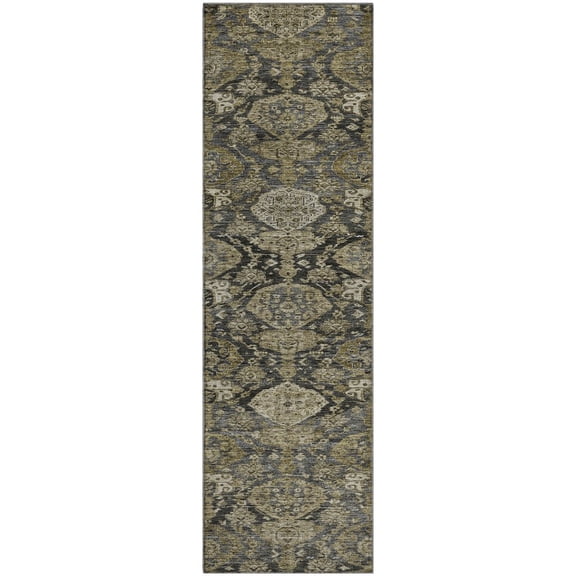 Dalyn Rugs Premium Machine Washable Mayfield AMF1084 Charcoal 2'3" x 7'6" Runner Rug