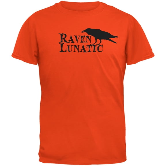 Halloween Raven Lunatic Mens T Shirt