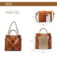 thumbnail image 4 of Bolso de mano Travistar de cuero con relieve floral, grande, 34 x 16 x 31 cm, 4 of 9