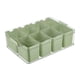 thumbnail image 3 of Caja de condimentos con 8 rejillas, tarro de especias, organizador de cocina ligero con tapa, caja de condimentos combinada para mesa de comedor Verde, 3 of 9