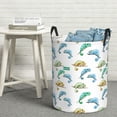 thumbnail image 5 of Colorful Cute Chameleon Lizard Laundry Basket, Laundry Hamper Waterproof Laundry Bag Clothes Hamper Laundry Bin with Handles for Bedroom, Living Room, Kids Room-#, 5 of 5