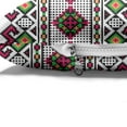 thumbnail image 4 of Retro Pet Bed, Illustration of Ukrainian Pattern Ornament Traditional Borders and Slovenian, Chew Resistant Pad for Dogs and Cats Cushion with Removable Cover, 24" x 39", Multicolor, by Ambesonne, 4 of 4