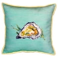 thumbnail image 3 of Betsy Drake ZP121C Oyster - Teal Indoor & Outdoor Throw Pillow- 22 x 22 in., 3 of 3
