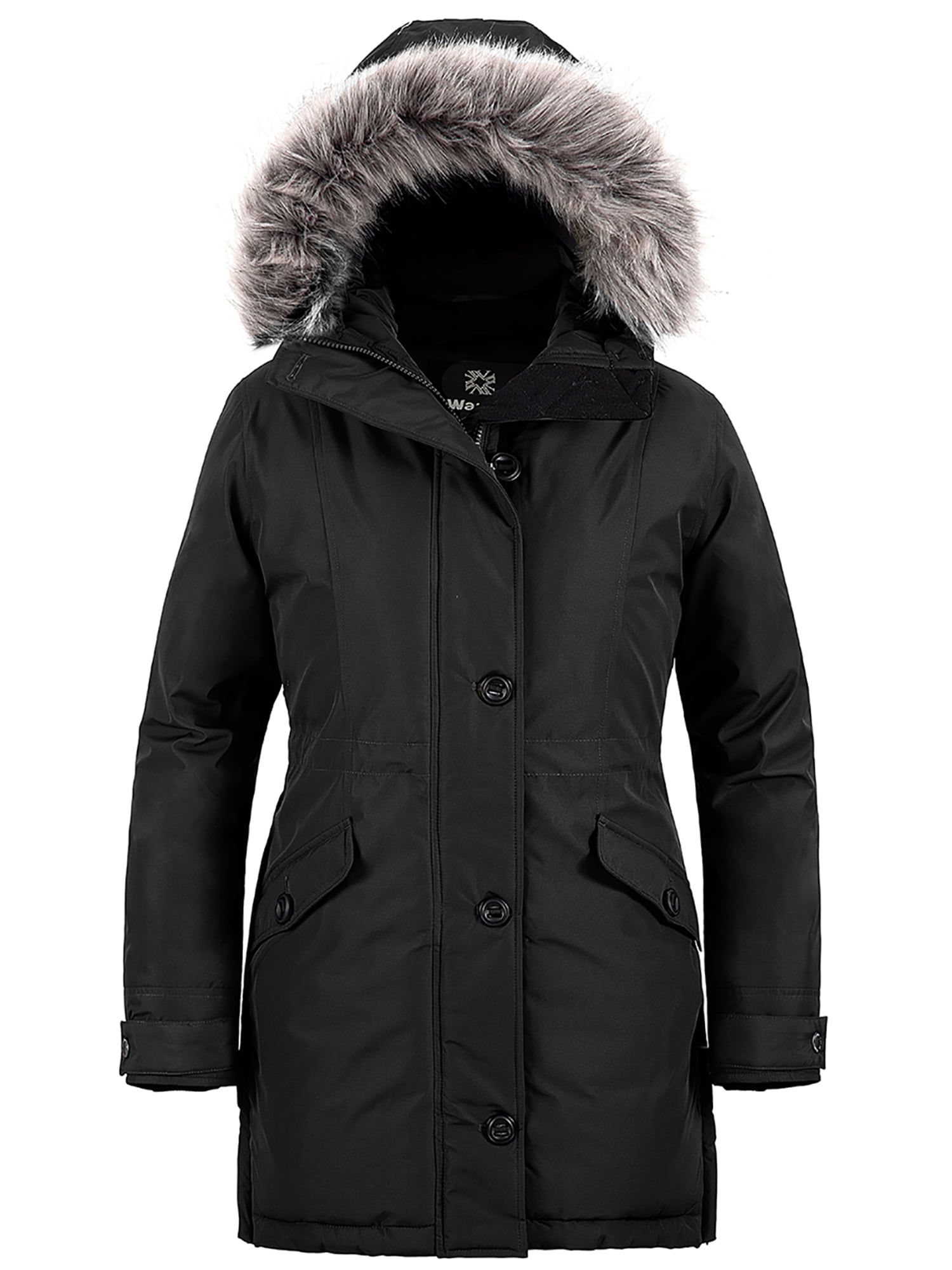 Wantdo Women's Winter Jacket Heavy Waterproof Winter Coats Hooded ...