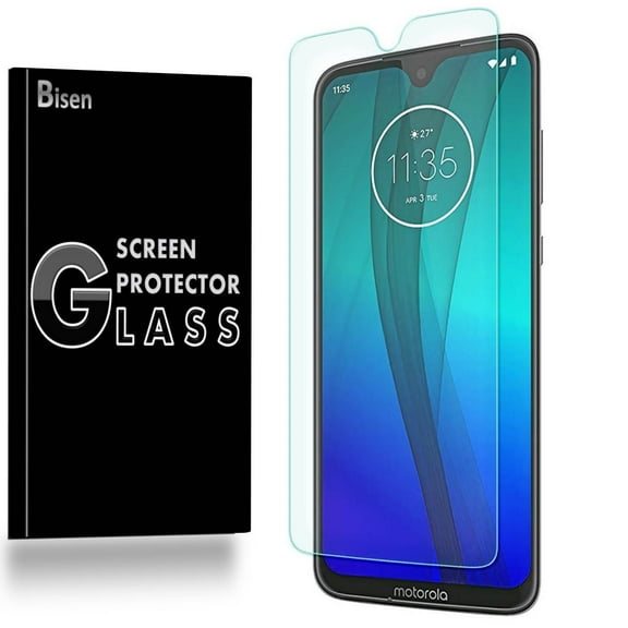 Fit For Motorola Moto G7 [3-Pack BISEN] Screen Protector Tempered Glass, 9H Hardness, Anti-Scratch, Anti-Shock, Bubble Free, Shatterproof