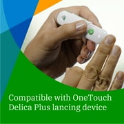 OneTouch Delica Plus Lancets & OneTouch Verio Test Strips Bundle - Fine 30-Gauge - for Diabetes Testing - Diabetic Supplies for Blood Sugar Monitor - Includes 60 Test Strips & 60 Lancets