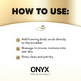 thumbnail image 5 of ONYX Professional Foaming Body Scrub with Scrubber, Sparkling Champagne, 12 oz, 5 of 8