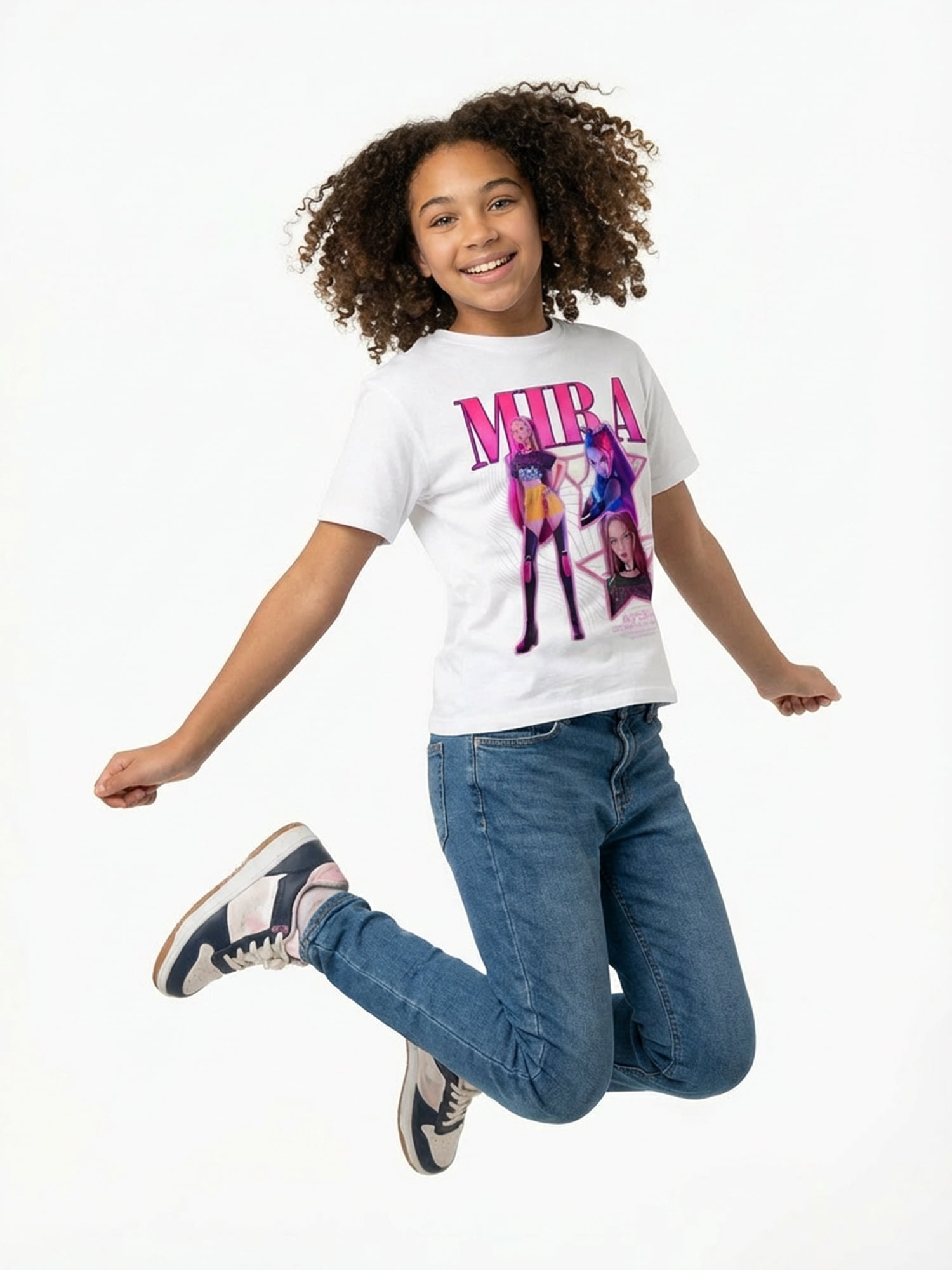 KPop Demon Hunters, Girls' & Big Girls' Graphic T-Shirt, Mira, Sizes 4-16