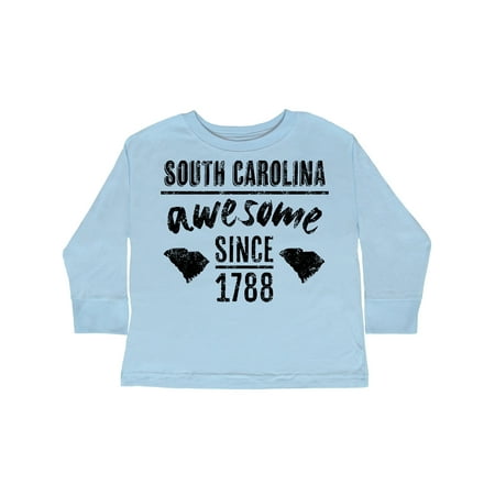 

Inktastic South Carolina Awesome Since 1788 Gift Toddler Boy or Toddler Girl Long Sleeve T-Shirt