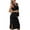 Black, variant on Ekouaer Women's Maternity Dress Rib Knit Sleeveless Baby Shower Dresses Casual Bodycon Pregnancy Clothes