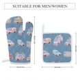 thumbnail image 2 of Excavator Fire Truck Racing Oven And Pot Holders Sets, Heat Resistant Pads Kitchen Decor for Cooking Baking BBQ Grilling, Christmas Kitchen Gifts, 2 of 6