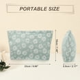 thumbnail image 5 of Unique Bargains Flower Cosmetic Bags Zipper Floral Makeup Bags Women's Makeup Bag Suitable for Coin Lipsticks Green, 5 of 7