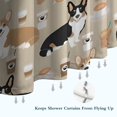 thumbnail image 6 of Cartoon Corgi and Coffee Shower Curtain 36"x72" ,Bathroom Decorative Shower Curtains Set with 12 Hooks,Modern Waterproof Washable Shower Curtain, 6 of 6