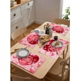 thumbnail image 5 of Love Heart Placemats Set of 6, Washable Woven Burlap Cloth Fabric Placemat for Square/Rectangle/Round/Oval Dining Table, Easy Clean Place Mats for Toddlers, Kids Best Mom Happy Mother''s Day, 5 of 6