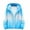 #0191-Blue, variant on Womens Gradient Color Windbreakers Hooded Zip Up Lightweight Jackets Casual Outdoor Windproof Outerwear Summer Beach Vacation Wear Gift