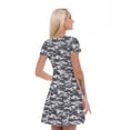 thumbnail image 2 of Women’s A Line Camo Print Summer Dress, Retro Triangle Arrangement, Cross Wrap V Neck, 6 Sizes, by Ambesonne, 2 of 2