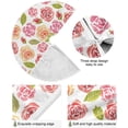 thumbnail image 2 of FMSHPON Colorful Roses Xmas Christmas Tree Skirt Stand Mat for Holiday Party Decoration Indoor Outdoor 48 inches, 2 of 6