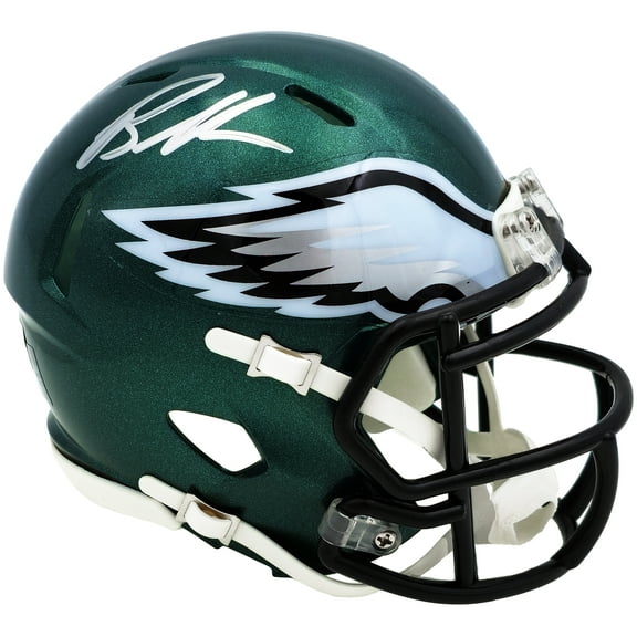 Brandon Graham Autographed Philadelphia Eagles Green Speed Mini Helmet Beckett BAS Witness 238570