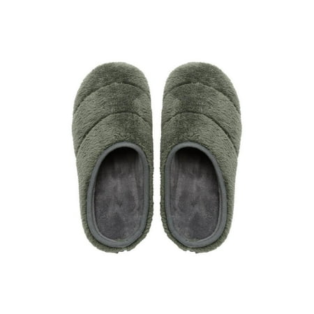 

Gomelly Womens Lightweight House Shoes Breathable Solid Indoor Shoe Party Outdoor Slip On Clog Slipper Military Green 7.5-8.5