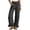 Dark Gray, variant on AJGRHE Wide Leg Jeans for Women Stretch High Wasited Baggy Trendy Denim Jean Ruffle Hem Pants L