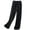 Black, variant on Admvng Beach Pants for Women Solid High Waisted Wide Leg Straight Baggy Trousers with Pocket M-3XL