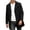 Black, variant on Mens Trench Coat Notched Lapel Single Breasted Mid Long Jacket Windbreaker Casual Windproof Overcoat Pea Coat