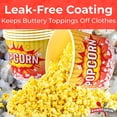 Greaseproof, Retro 85oz Popcorn Buckets 50 Pack. Reusable and Pop Corn ...