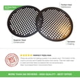 thumbnail image 2 of Maxi Nature Pizza Pan Set of 2 - Non Stick Baking, Even Heat Distribution - Pizza Tray for Oven - Perforated Stainless Steel for Crispy Crust - 13 Inch, 33 cm, 2 of 7