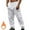 White, variant on Lmnyox Sweatpants for Men Drawstring Waist Casual Athletic Cargo Pants Fall Winter Loose Joggers with Pocket