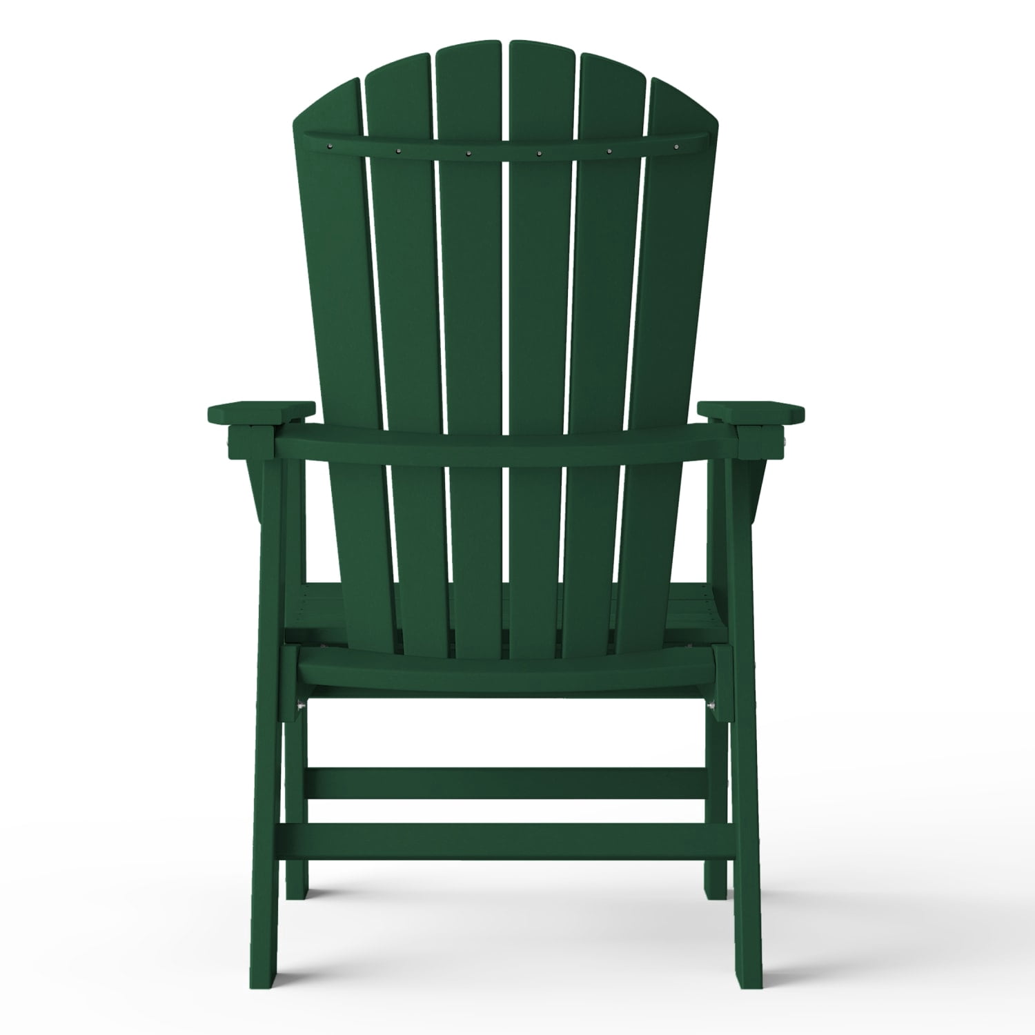 WestinTrends Dylan Outdoor Dining Chair – All-Weather Poly Lumber Adirondack Patio Chair, High Back, 330 lb Capacity, Dark Green