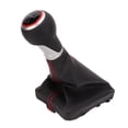 thumbnail image 5 of Gear Shift Knob Boot Set, Gear Shift Knob Boot Set 5 Speed ​​PVC Leather Gearstick Lever Gaiter Kit para A6 C6 2004‑2011(rojo), 5 of 5