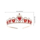 thumbnail image 4 of Tiara de corazón rojo de los Descendientes, corona de corazón, joyería para el cabello, corona de boda para novia, 4 of 6