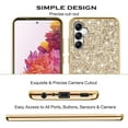 thumbnail image 6 of Compatible with Samsung Galaxy A54 Case Glitter, Ultra Slim Sparkly Samsung A54 Phone Case Cute with Silicone Shockproof Protective Bumper Cover for Women (Gold), 6 of 14