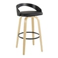 thumbnail image 4 of Grotto 30" Fixed-Height Bar Stool, Bar Chairs, Swivel Bar Stools, Bar Stools Set of 2, 4 of 6