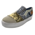 thumbnail image 6 of Women's Platform Loafers Patchwork Fabric Shoes Comfortable Slip on Walking Sneakers Breathable Cushioned Casual Shoes Khaki Size 9, 6 of 6